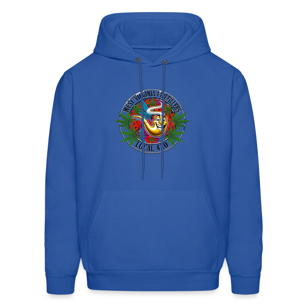 WEST VIRGINIA PIPEFILLERS LOCAL 420 F/B DESIGN  Men's  Hoodie - royal blue