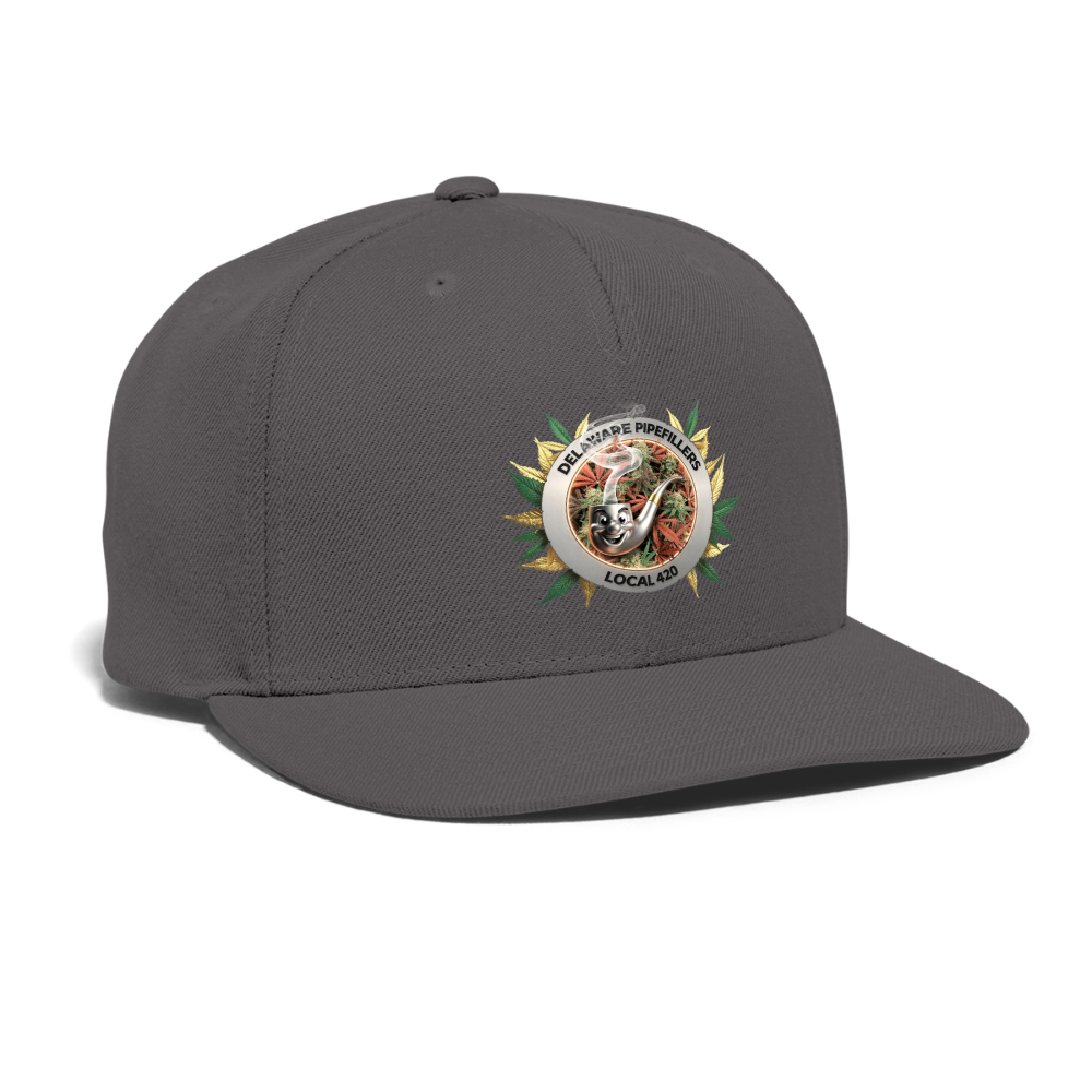 DELAWARE PIPEFILLERS LOCAL 420 Yupong Snapback Baseball Cap - dark grey