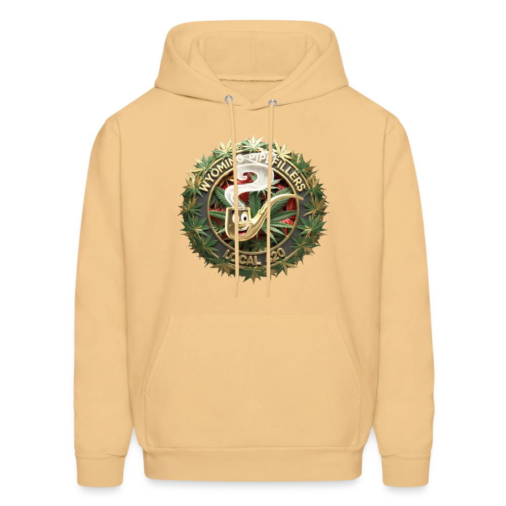 WYOMING PIPEFILLERS LOCAL 420 F/B DESIGN Men's Hoodie - light gold 