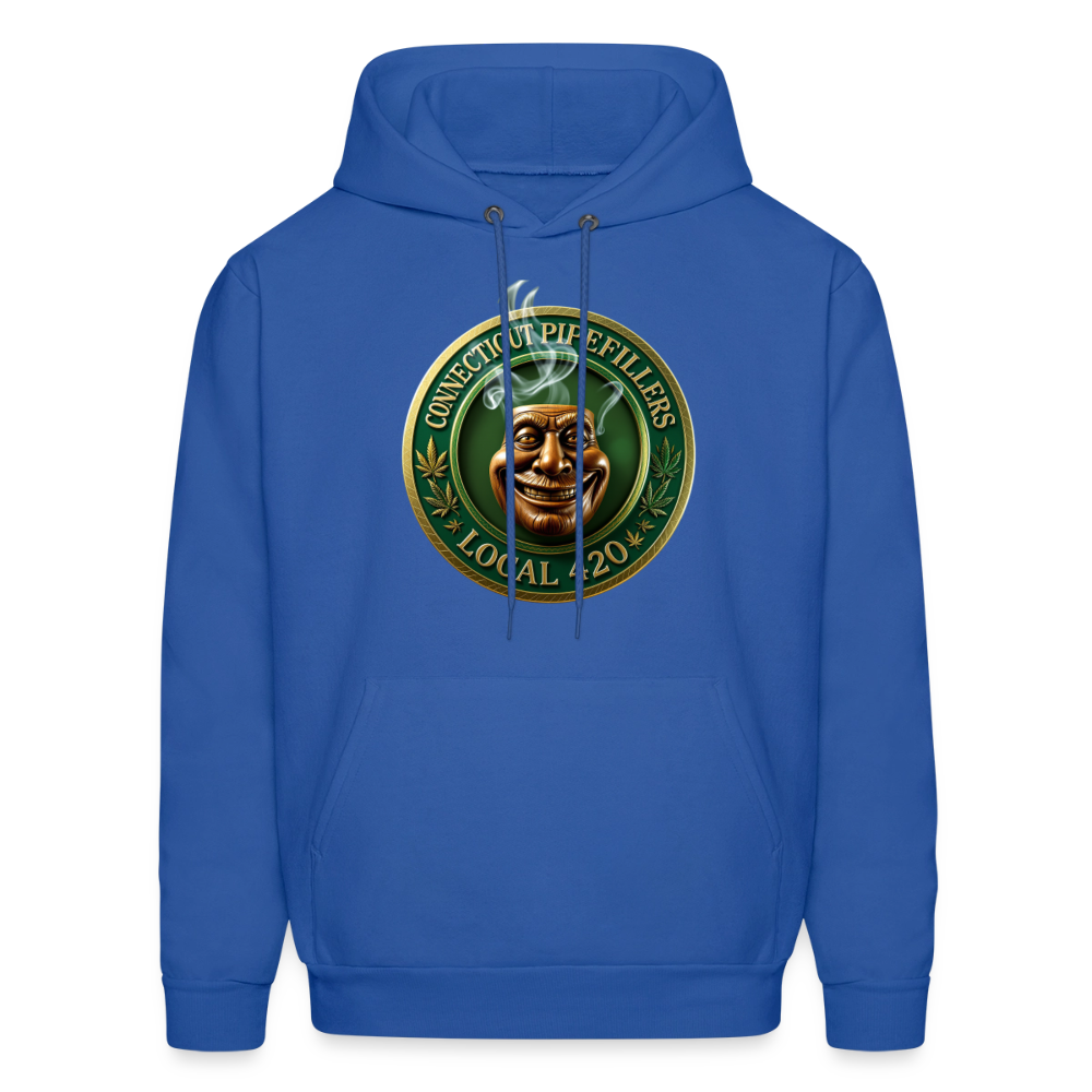 CONNECTICUT PIPEFILLERS LOCAL 420 F/B DESIGN Men's  Hoodie - royal blue
