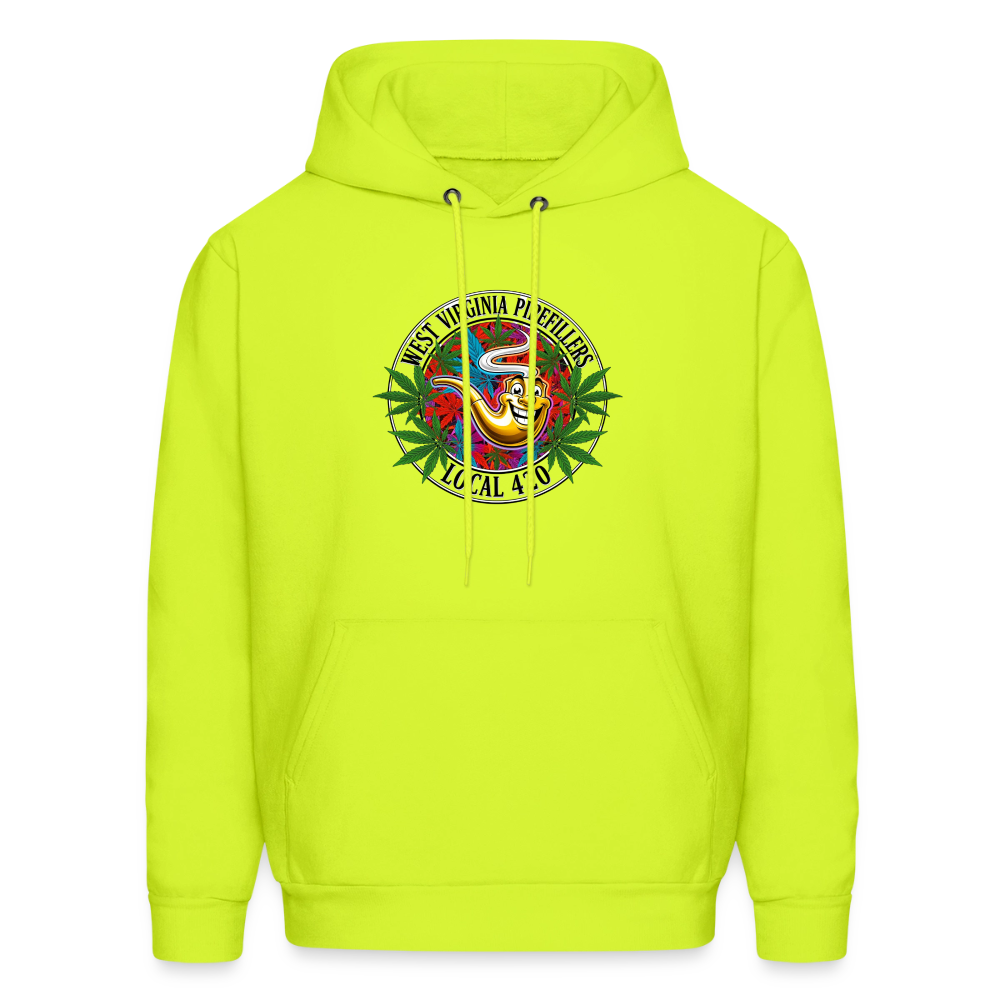 WEST VIRGINIA  PIPEFILLERS LOCAL 420 Men's Hoodie - safety green