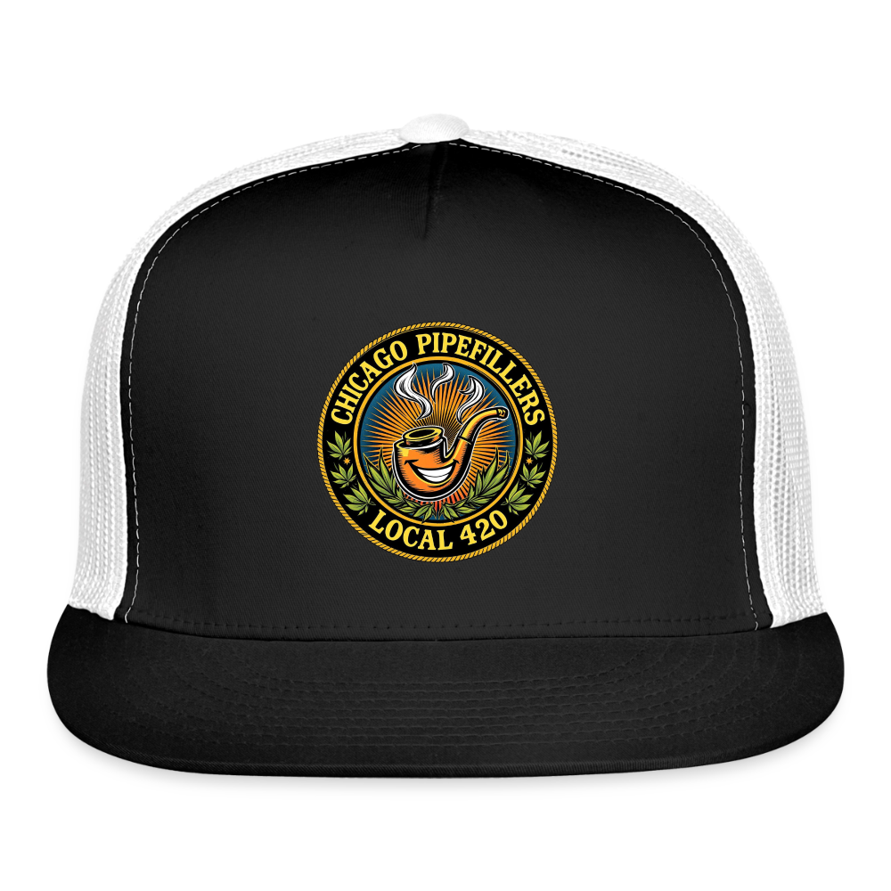 CHICAGO PIPEFILLERS LOCAL 420 Trucker Hat - black/white