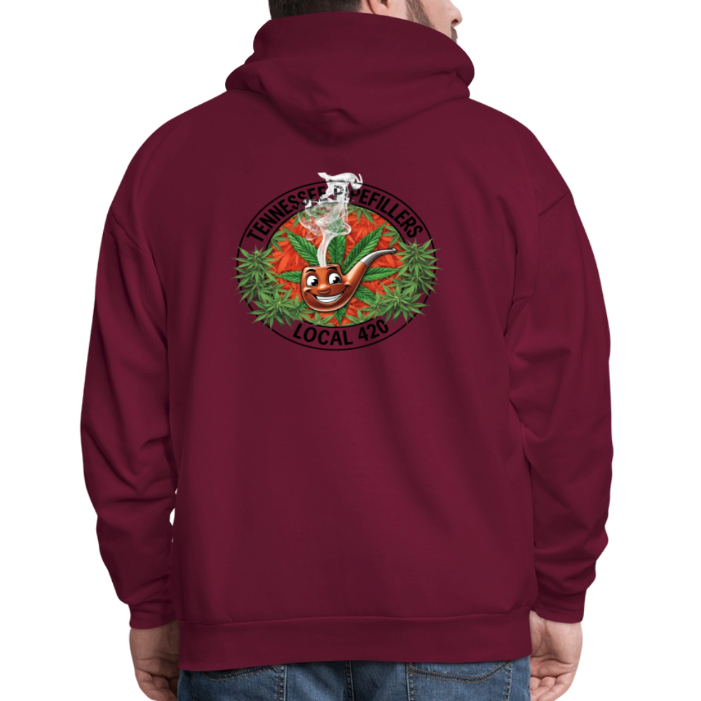 TENNESSEE PIPEFILLERS LOCAL 420 Men's Hoodie - burgundy