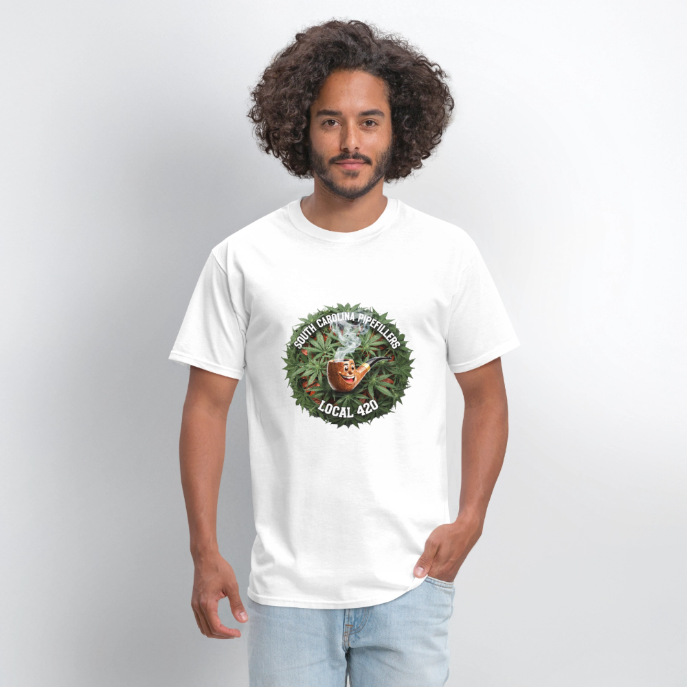 SOUTH CAROLINA PIPEFILLERS LOCAL 420 Men's T-Shirt - white