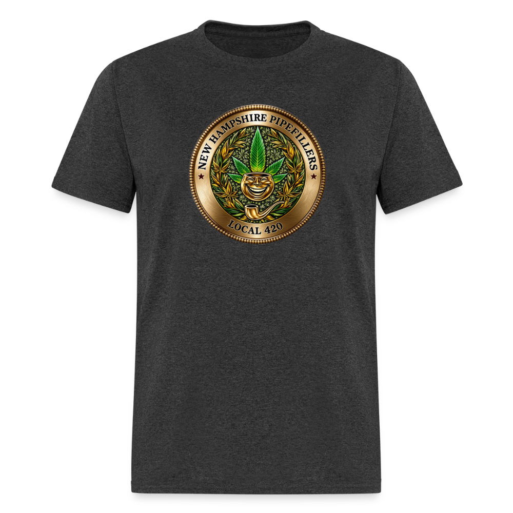NEW HAMPSHIRE PIPEFILLERS UNION LOCAL 420 Men's T-Shirt - heather black