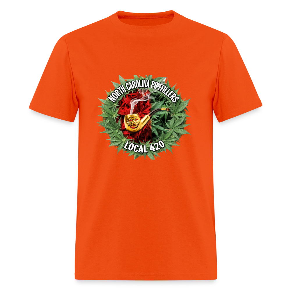 NORTH CAROLINA PIPEFILLERS LOCAL 420 Men's T-Shirt - orange