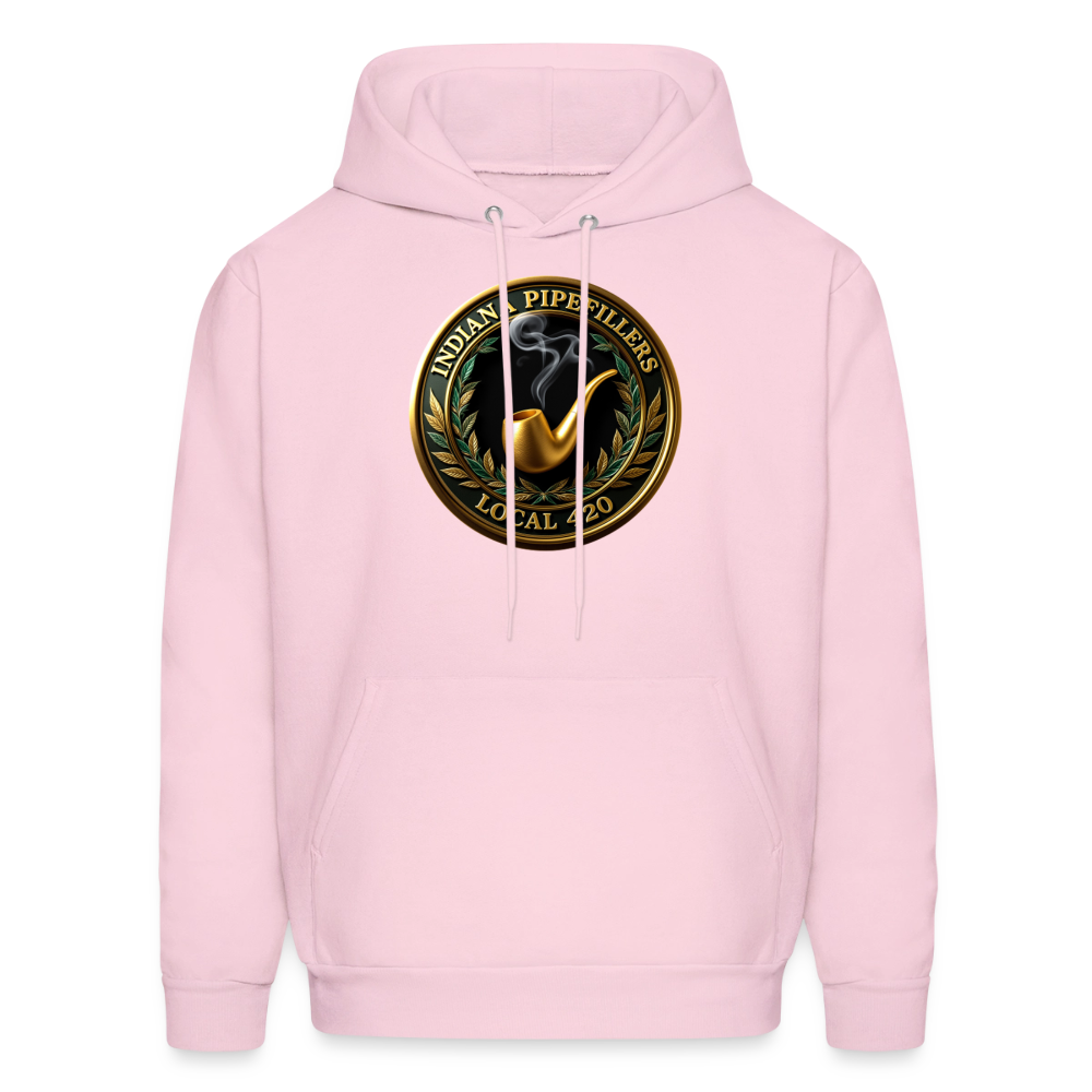 INDIANA PIPEFILLERS LOCAL 420 F/B DESIGN Men's Hoodie - pale pink