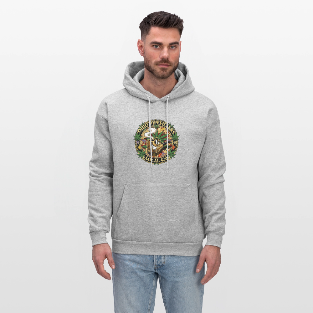 OHIO PIPEFILLERS LOCAL 420 Men's Hoodie - heather gray