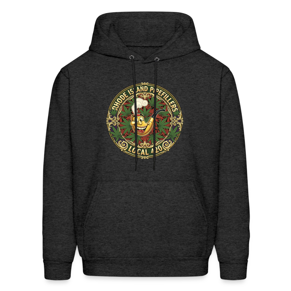 TEXAS PIPEFILLERS LOCAL 420 F/B DESIGN Men's Hoodie - charcoal grey