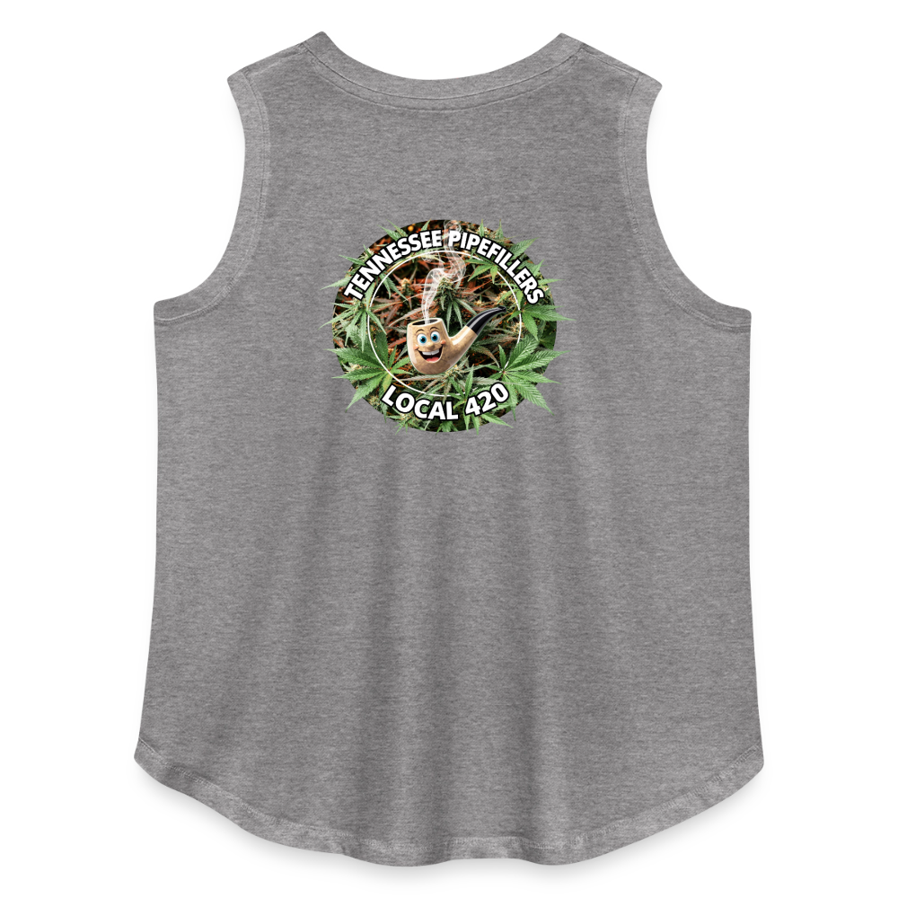 TENNESSEE PIPEFILLERS LOCAL 420 F/B DESIGN Women's Curvy Relaxed Tank Top - granite heather 