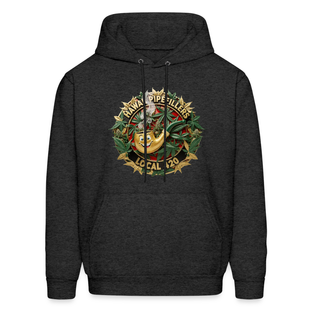 HAWAII PIPEFILLERS LOCAL 420 F/B DESIGN Men's Hoodie - charcoal grey