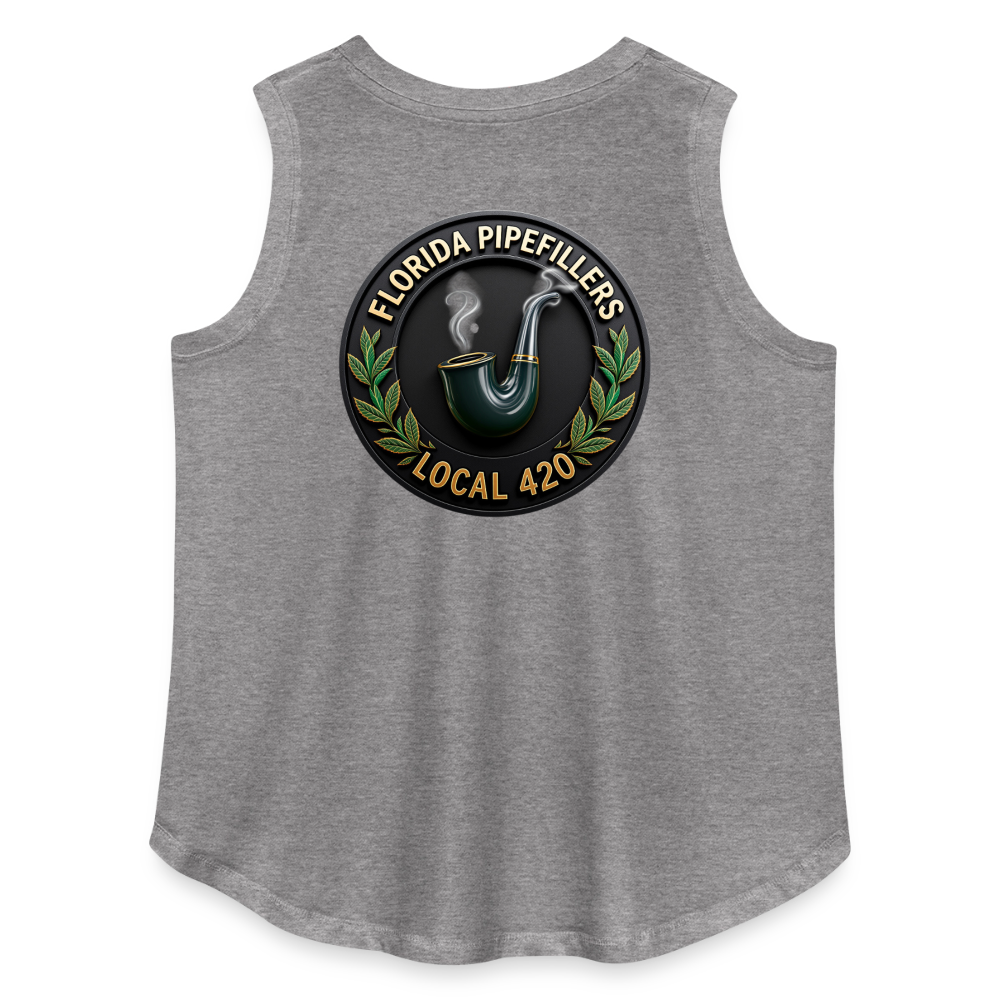 FLORIDA PIPEFILLERS LOCAL 420 F/B DESIGN Women's Curvy Relaxed Tank Top - granite heather 