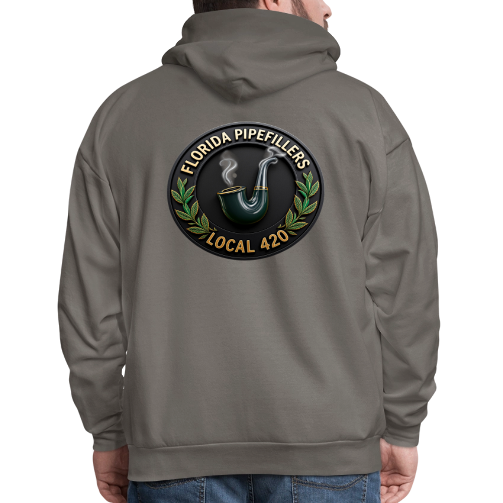 FLORIDA PIPEFILLERS LOCAL 420 F/B DESIGN Men's Hoodie - asphalt gray