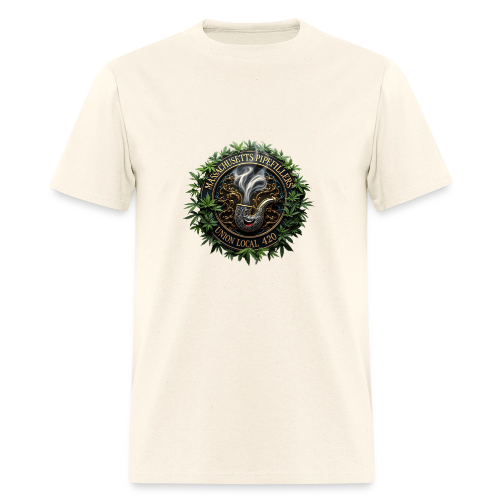 MASSACHUSETTS PIPEFILLERS UNION LOCAL 420 Men's T-Shirt - sweet cream heather