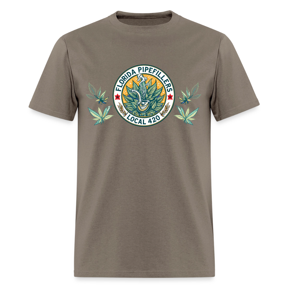 FLORIDA PIPEFILLERS LOCAL 420 Men's T-Shirt - safari