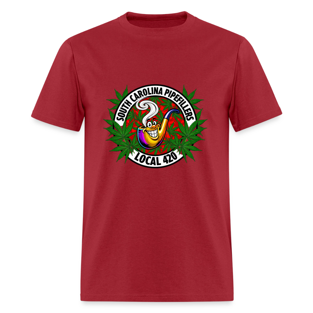 SOUTH CAROLINA PIPEFILLERS LOCAL 420 F/B DESIGN Men's T-Shirt - true red