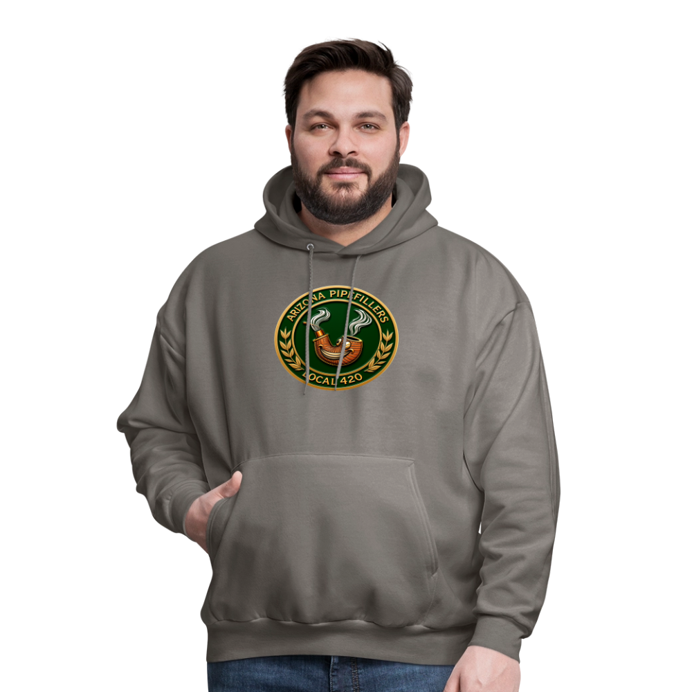 ARIZONIA PIPEFILLERS LOCAL 420 F/B DESIGN Men's Hoodie - asphalt gray