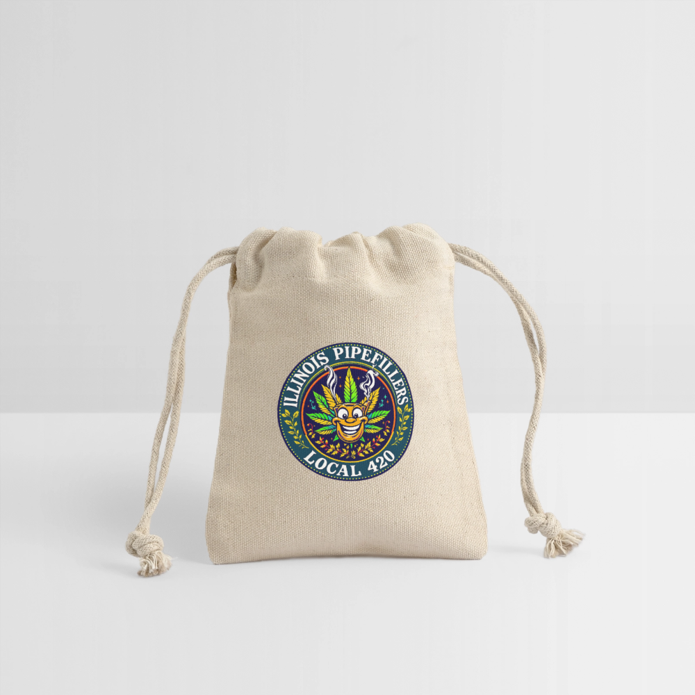 ILLINOIS PIPEFILLERS LOCAL 420 Reusable Gift Bag - Natural