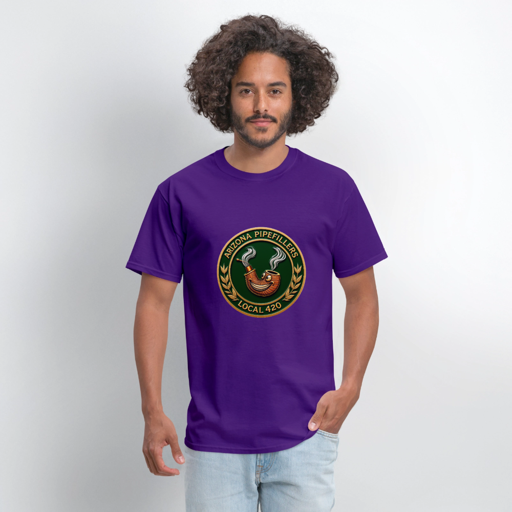ARIZONIA PIPEFILLERS LOCAL 420 F/B DESIGN Men's T-Shirt - purple