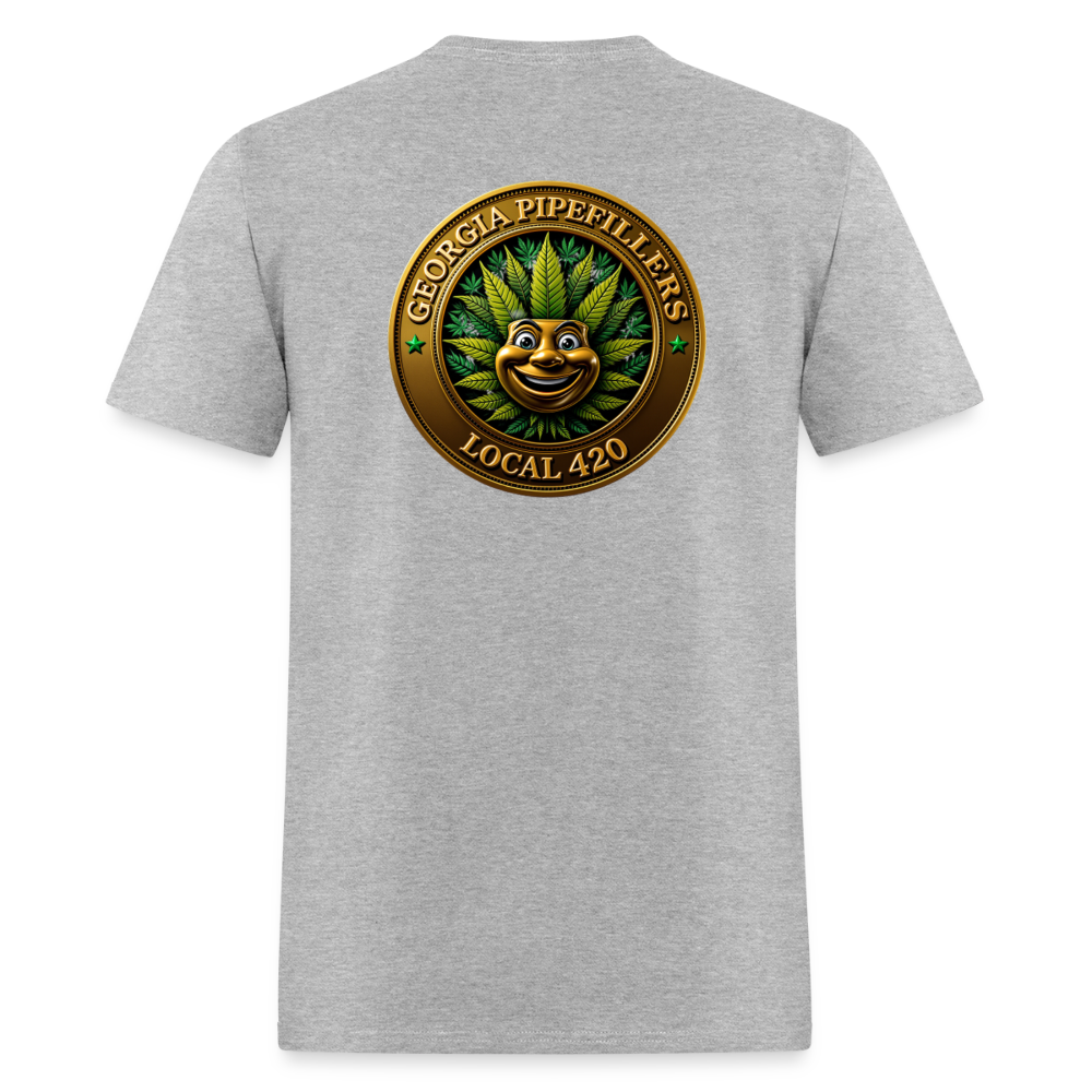 GEORGIA PIPEFILLERS LOCAL 420 F/B DESIGN  Men's T-Shirt - heather gray