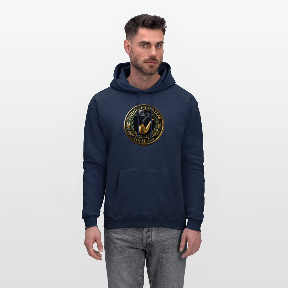 INDIANA PIPEFILLERS LOCAL 420 F/B DESIGN Men's Hoodie - navy