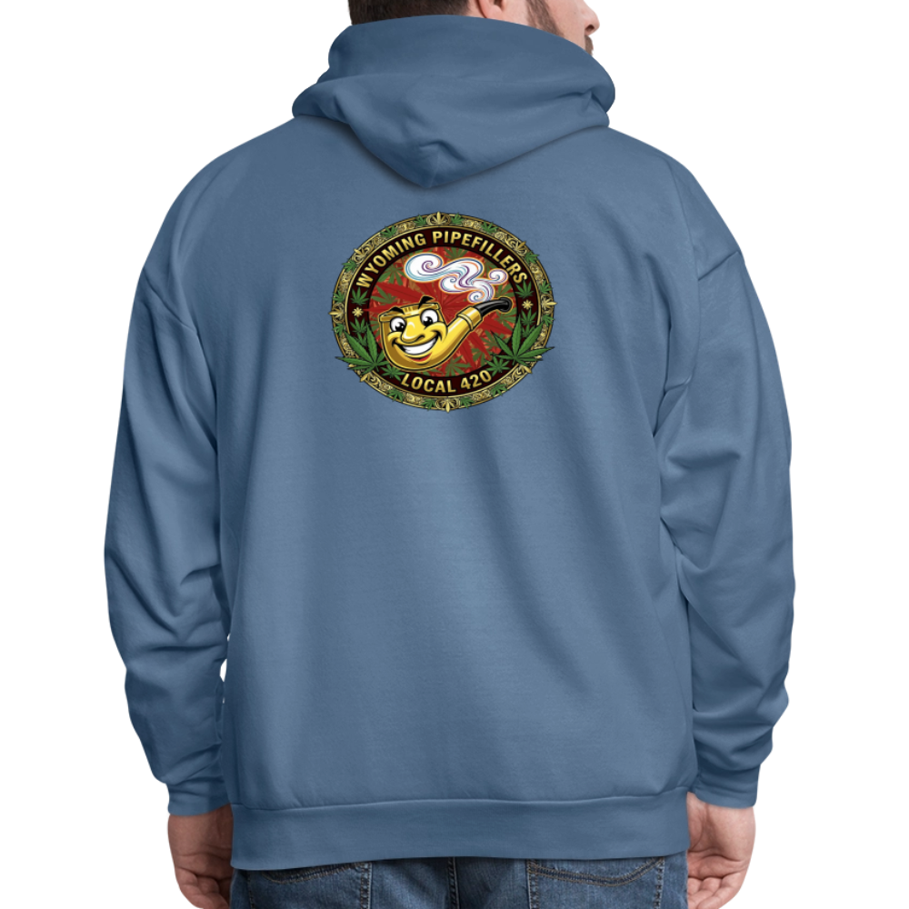 WYOMING PIPEFILLERS LOCAL 420 F/B DESIGN Men's Hoodie - denim blue