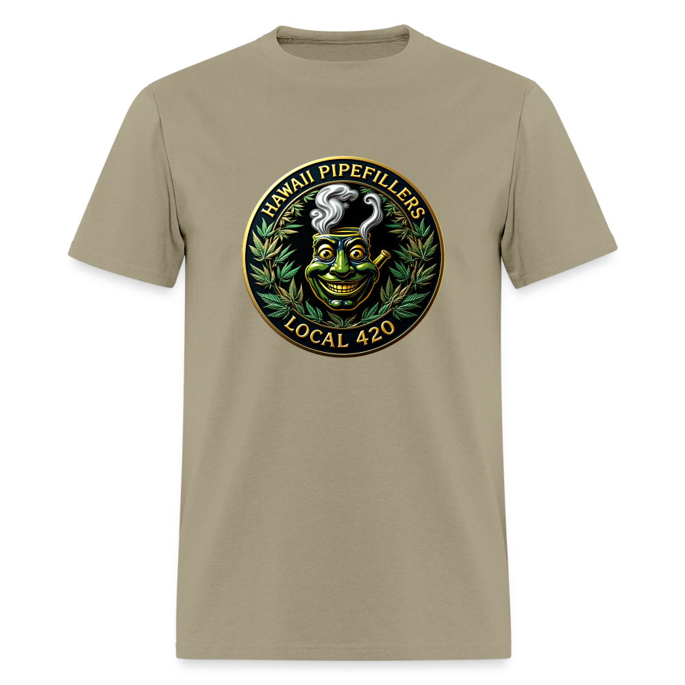 HAWAII PIPEFILLERS LOCAL 420 Men's T-Shirt - khaki