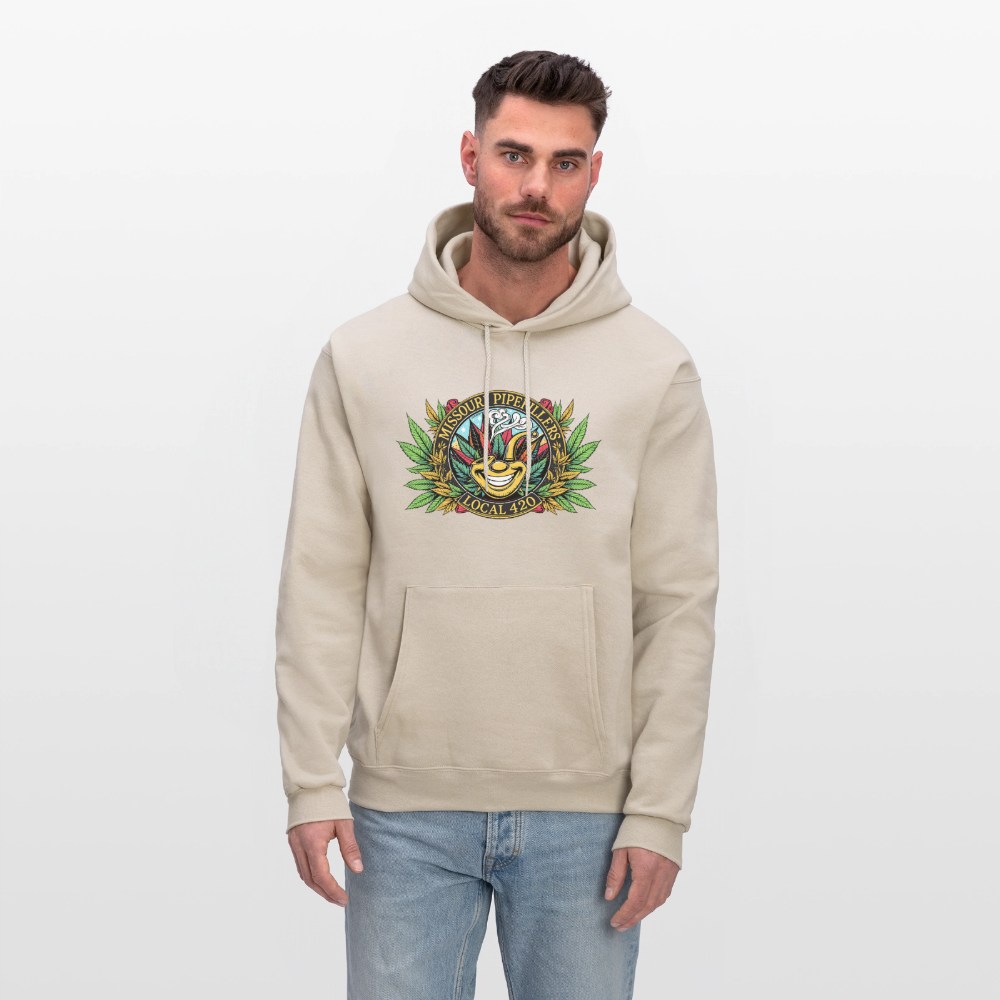 MISSOURI PIPEFILLERS LOCAL 420 Dog Bandana Men's Hoodie - Sand