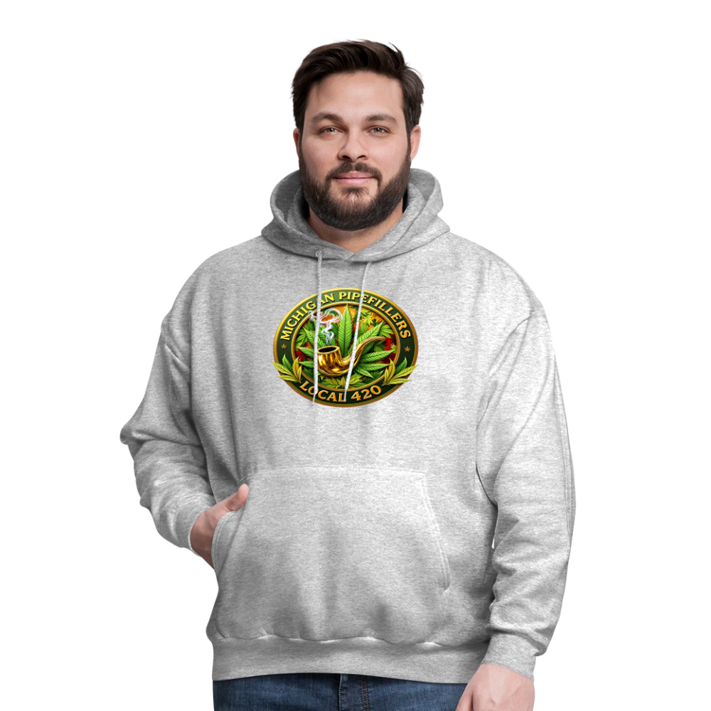 MICHIGAN PIPEFILLERS LOCAL 420 F/B DESIGN Men's Hoodie - heather gray