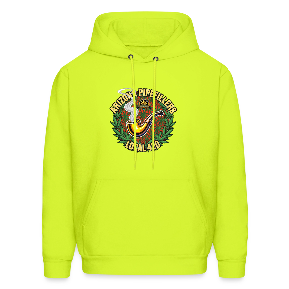 ARIZONA PIPEFILLERS LOCAL 420 Men's Hoodie - safety green
