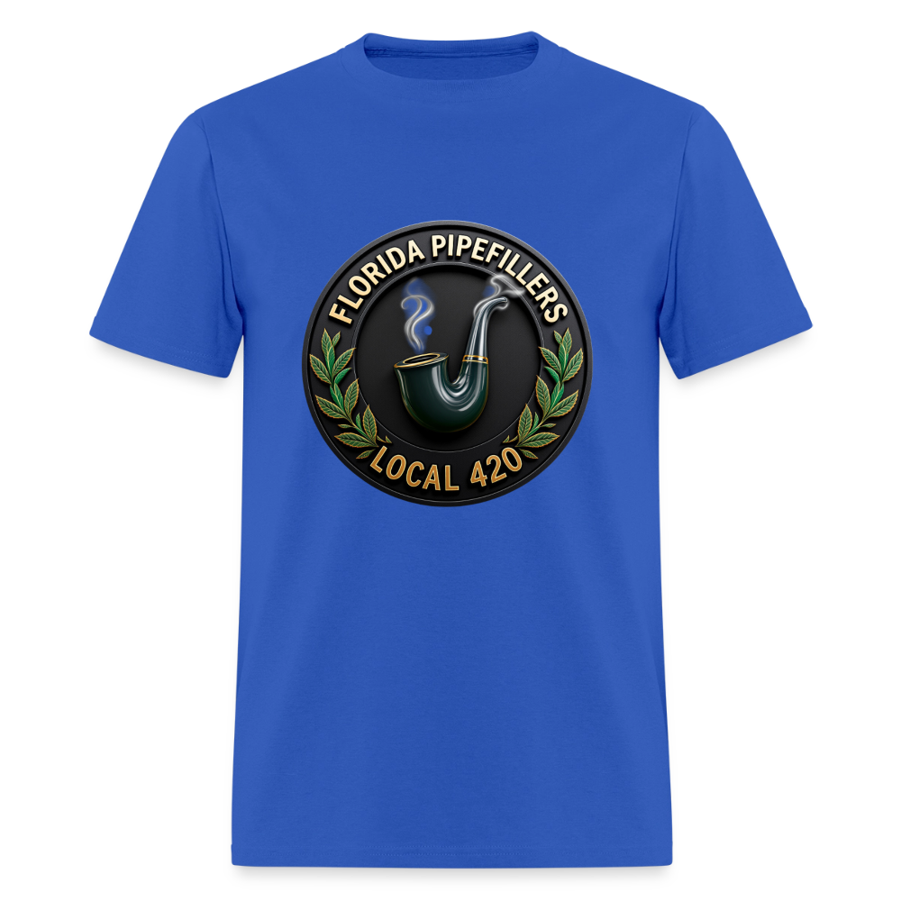 FLORIDA PIPEFILLERS LOCAL 420 Men's T-Shirt - royal blue