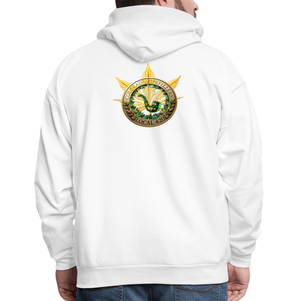 COLORADO PIPEFILLERS LOCAL 420 Men's Hoodie - white