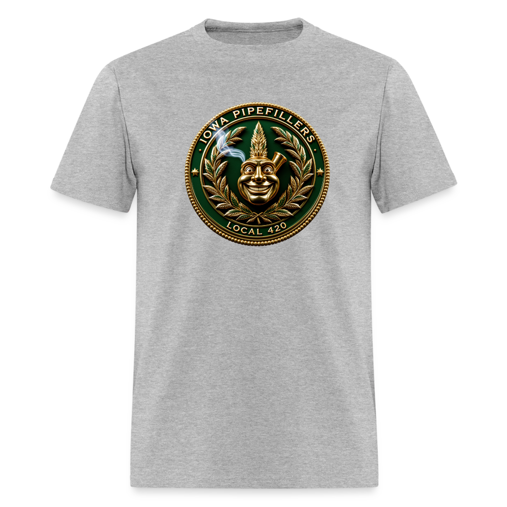 IOWA PIPEFILLERS LOCAL 420 Trucker Hat Men's T-Shirt - heather gray