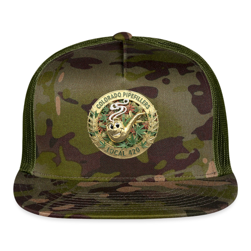 COLORADO PIPEFILLERS LOCAL 420 CAMO Trucker Hat - MultiCam\green