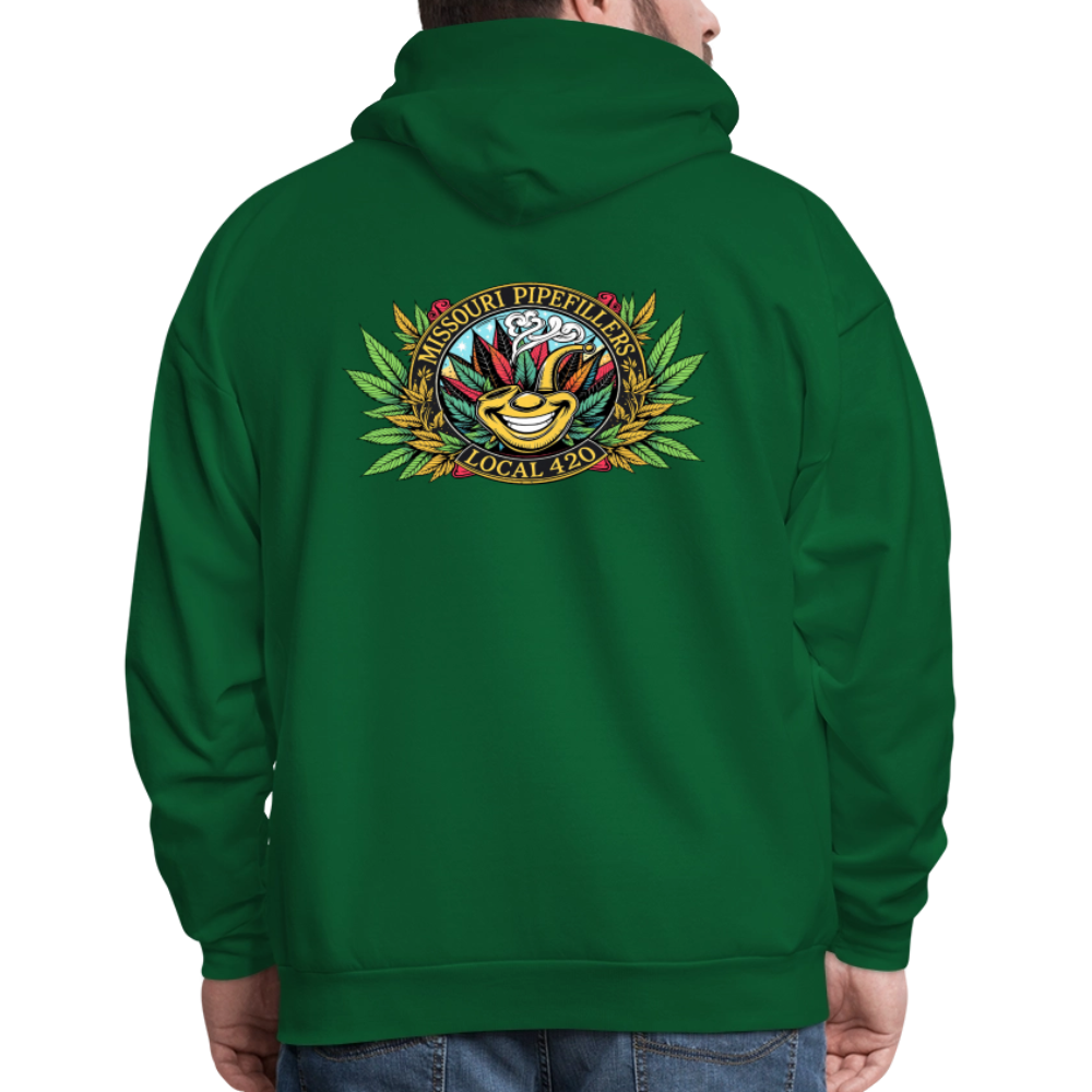 MISSOURI PIPEFILLERS LOCAL 420  F/B DESIGNS Men's Hoodie - forest green