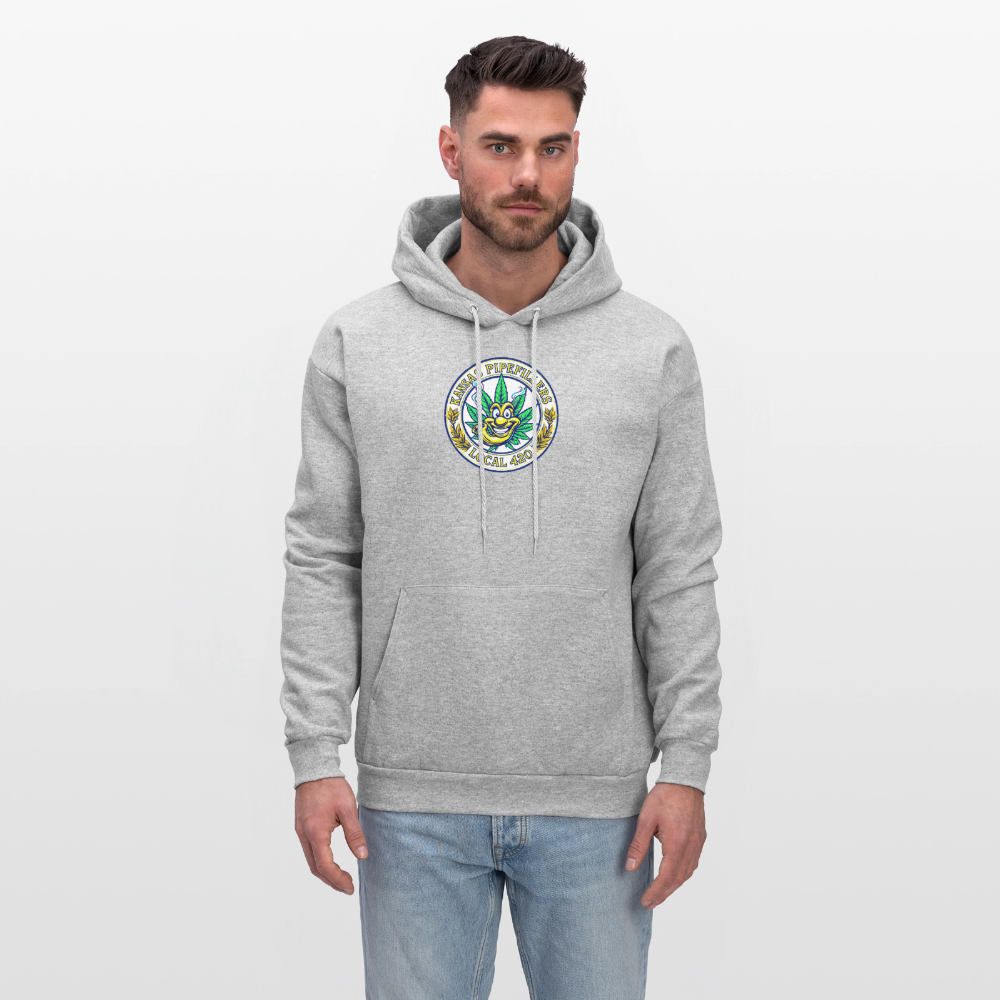 KANSAS PIPEFILLERS LOCAL 420 F/B DESIGNS  Men's Hoodie - heather gray