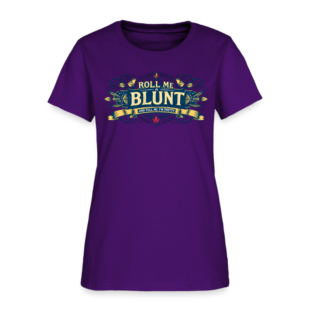 ROLL ME A BLUNT Women's T-Shirt - purple