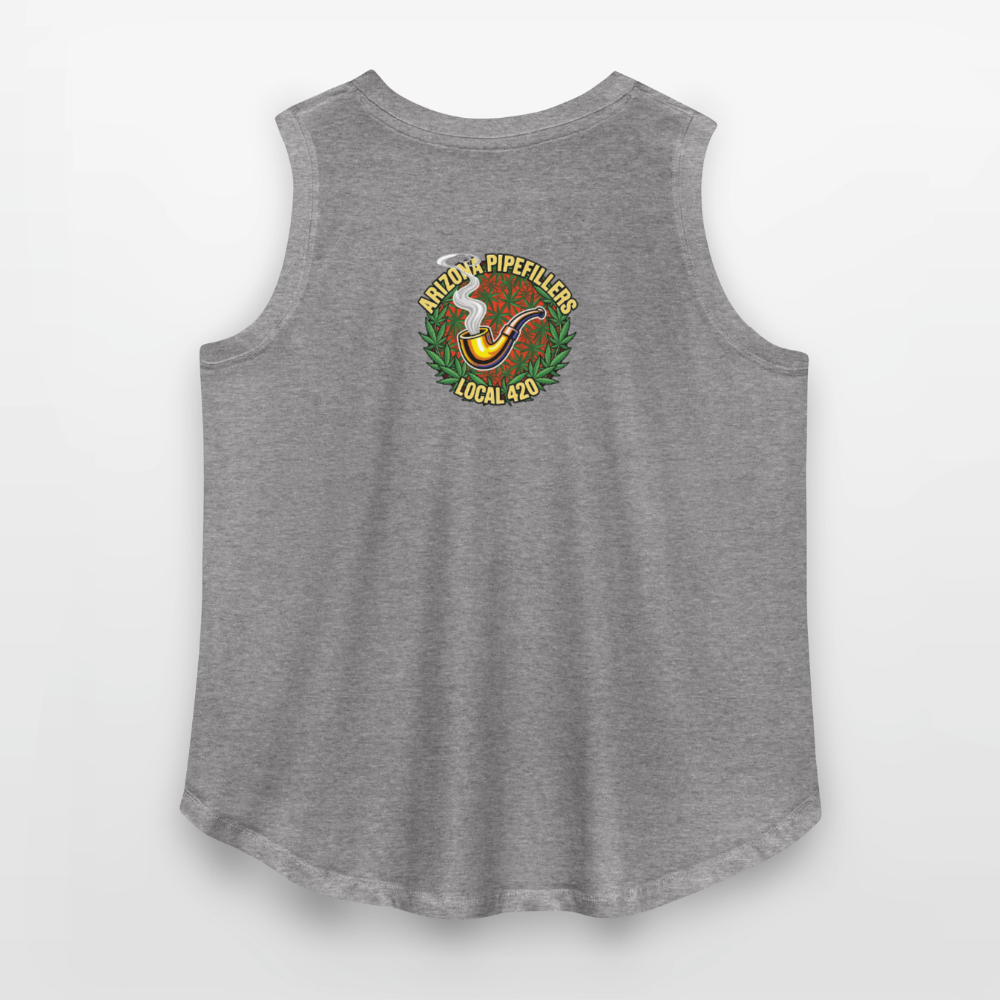 ARIZONA PIPEFILLERS LOCAL 420 F/B DESIGN Women's Curvy Relaxed Tank Top - granite heather 