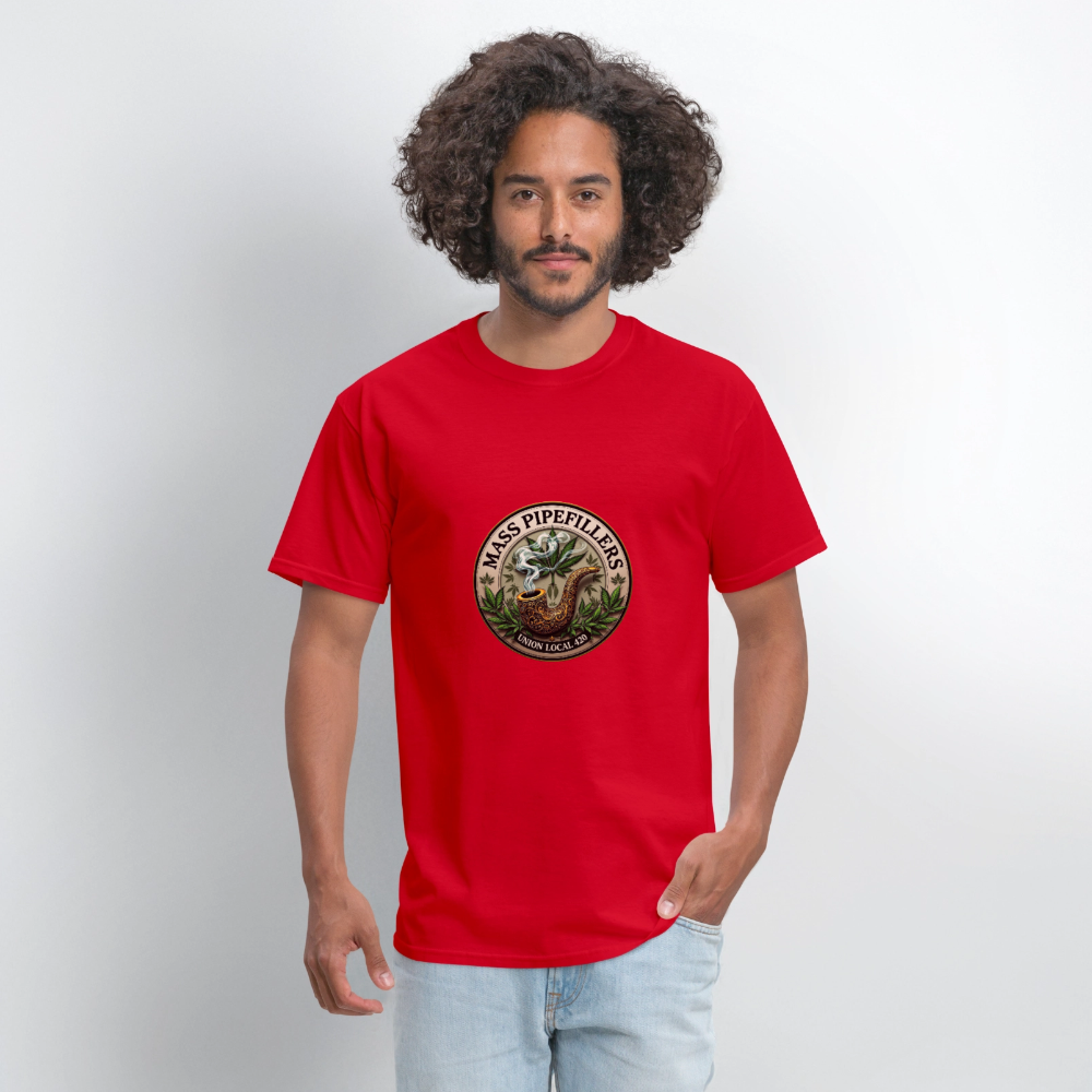 MASS PIPEFILLERS UNION LOCAL 420 Men's T-Shirt - red