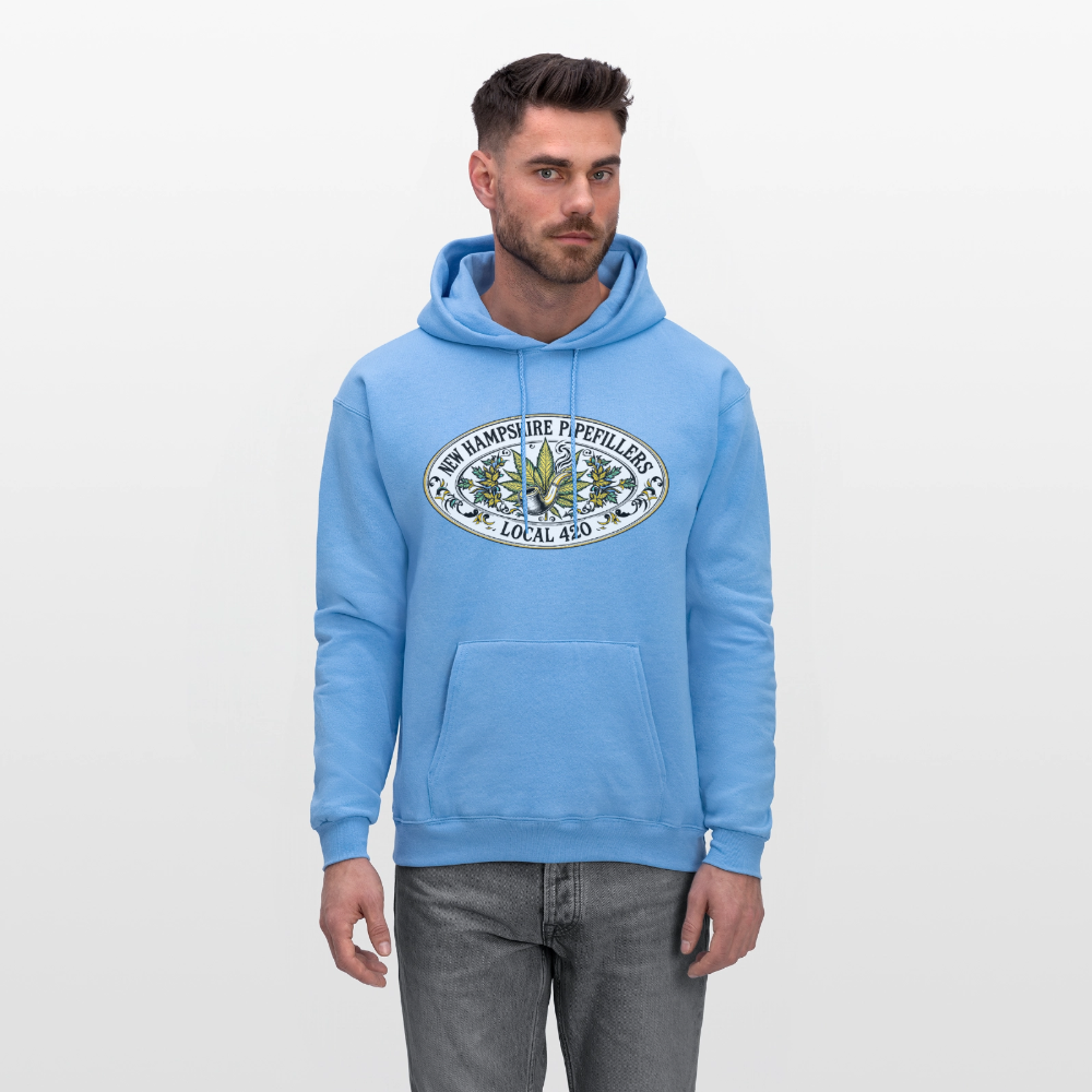 NEW HAMPSHIRE PIPEFILLERS LOCAL 420 Men's Hoodie - carolina blue