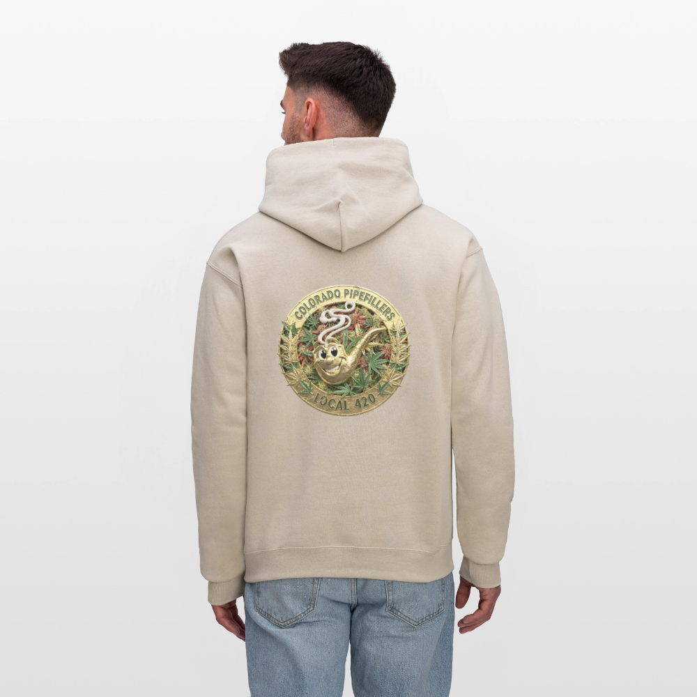 COLORADO PIPEFILLERS LOCAL 420 Men's Hoodie - Sand