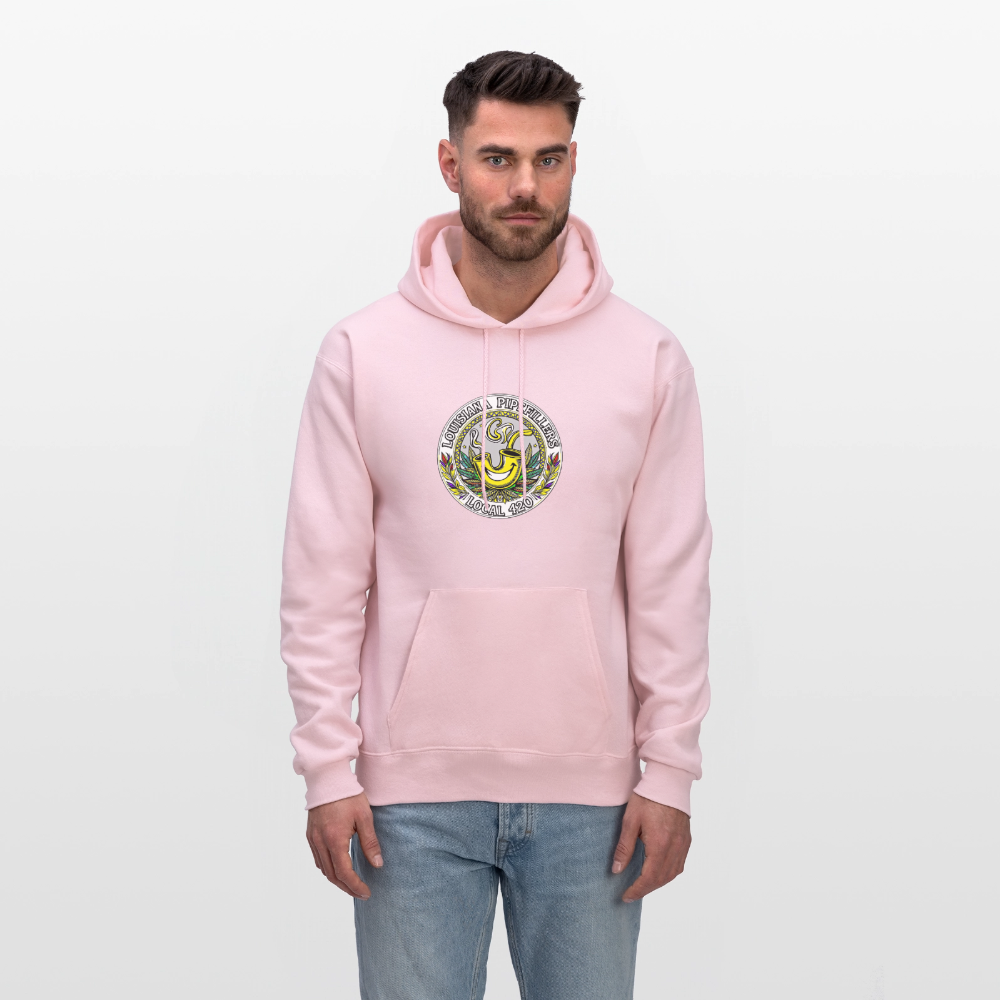 LOUISIANA PIPEFILLERS LOCAL 420 Men's Hoodie - pale pink