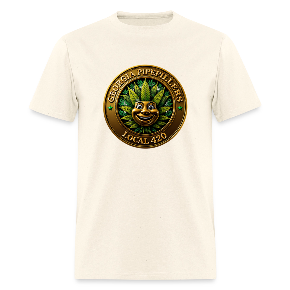 GEORGIA PIPEFILLERS LOCAL 420 Men's T-Shirt - sweet cream heather