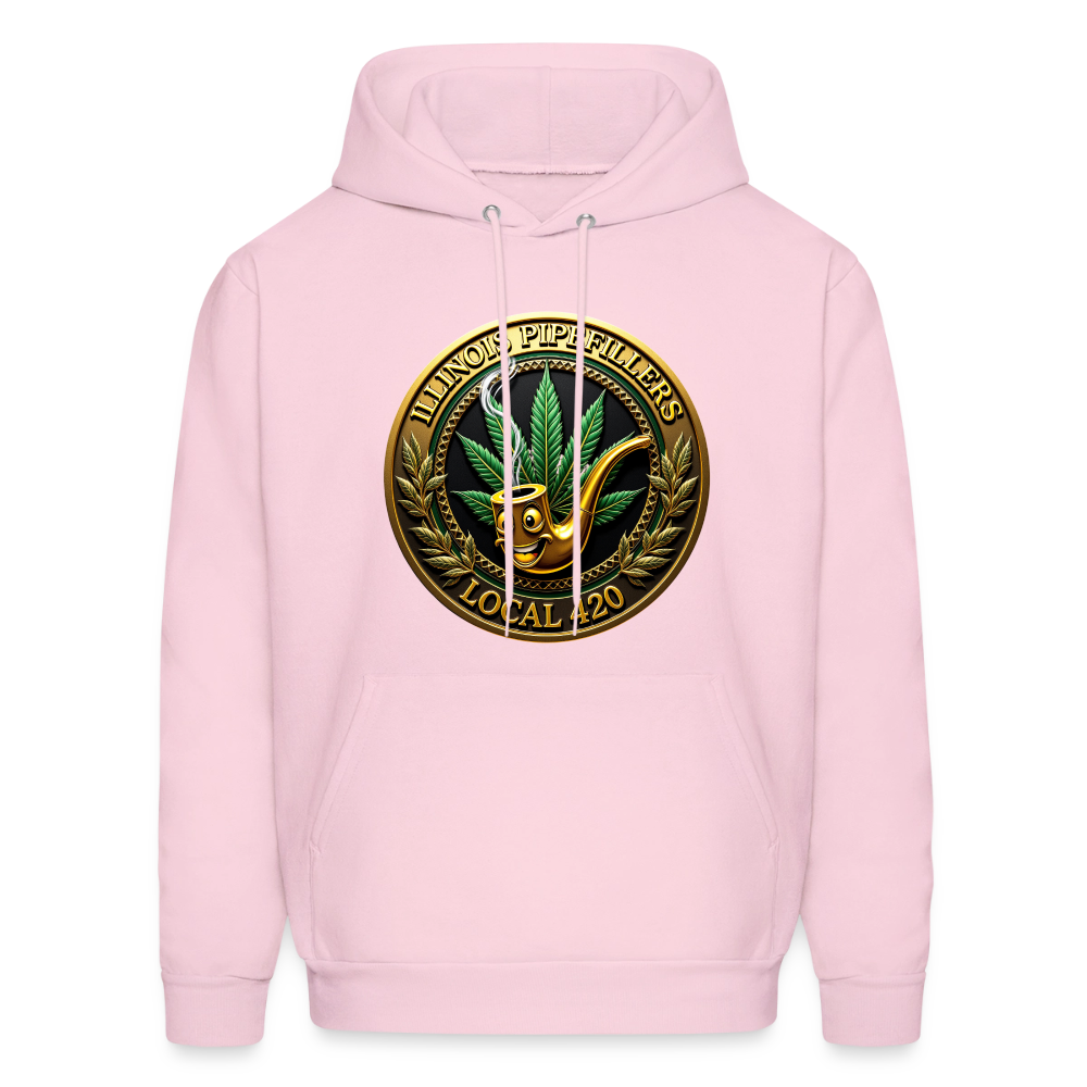 ILLINOIS PIPEFILLERS LOCAL 420  Men's Hoodie - pale pink