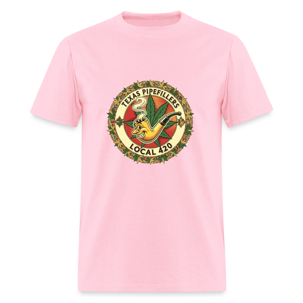 TEXAS PIPEFILLERS LOCAL 420 Men's T-Shirt - pink