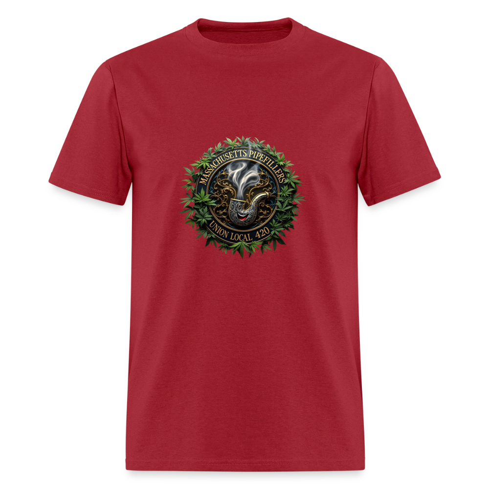 MASSACHUSETTS PIPEFILLERS UNION LOCAL 420 Men's T-Shirt - dark red