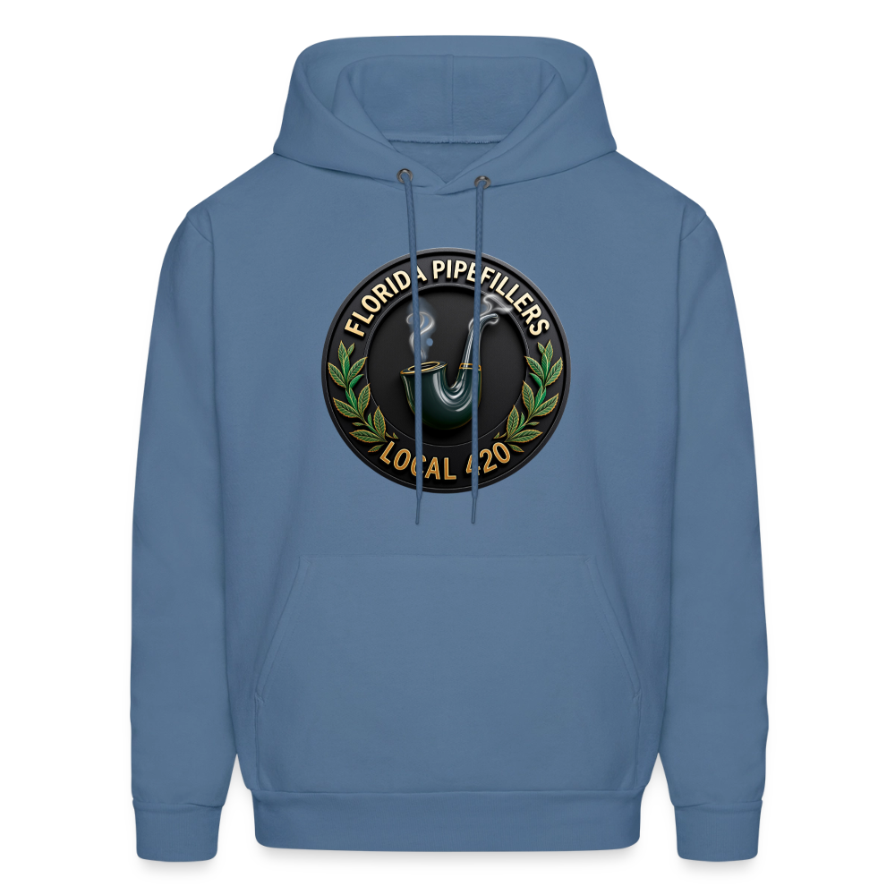 FLORIDA PIPEFILLERS LOCAL 420 F/B DESIGN Men's Hoodie - denim blue