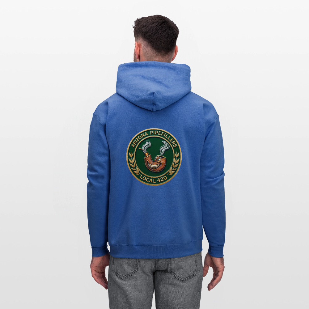 ARIZONIA PIPEFILLERS LOCAL 420 F/B DESIGN Men's Hoodie - royal blue