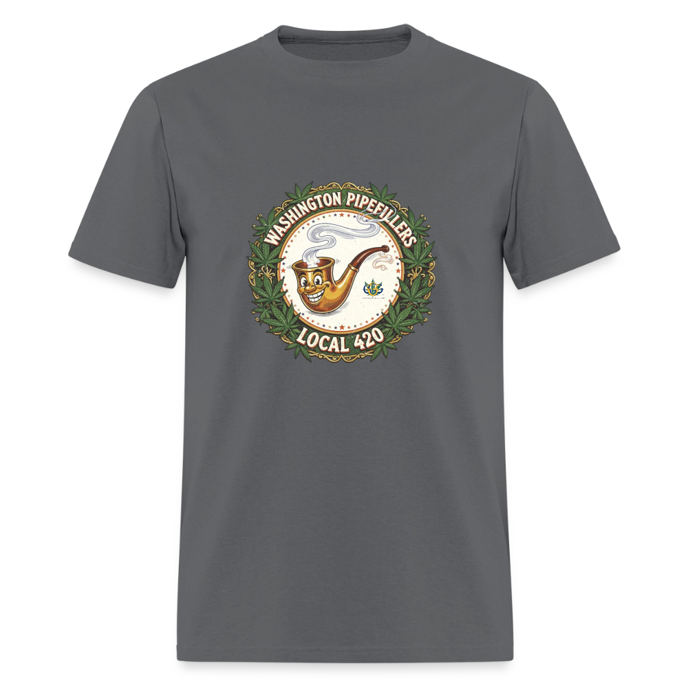 WASHINGTON PIPEFILLERS LOCAL 420 Men's T-Shirt - charcoal