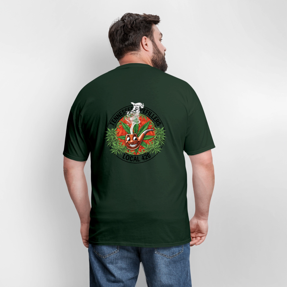 TENNESSEE PIPEFILLERS LOCAL 420 Men's T-Shirt - forest green